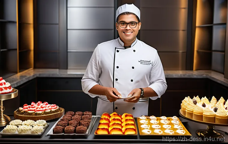 디저트 전문가의 고객 상담 기법 - Here are three image generation prompts in English, designed to be detailed and adhere to all specif...