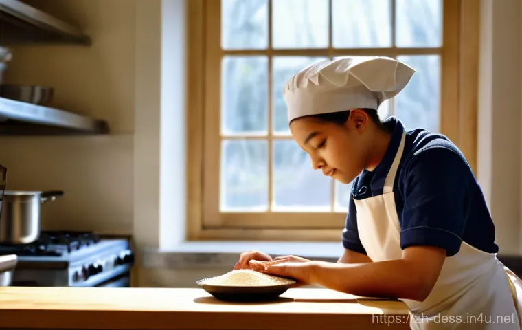 디저트 전문가와 신입 직원 교육 - **Prompt 1: The Art of Precision and Sensory Discovery**
    "A close-up, high-definition shot in a ...