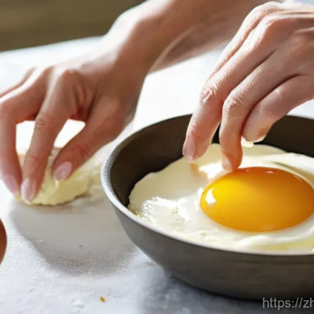디저트 전문가의 실무 팁 - **Prompt 1: The Art of Preparation**
    "A close-up shot in a sunlit, cozy kitchen. Focus on a pair...