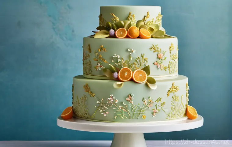 디저트 전문가의 스페셜 오더 제작 사례 - **Prompt 1: Elegant Fusion Wedding Cake with Artisanal Details**
    "A stunning, multi-tiered weddi...