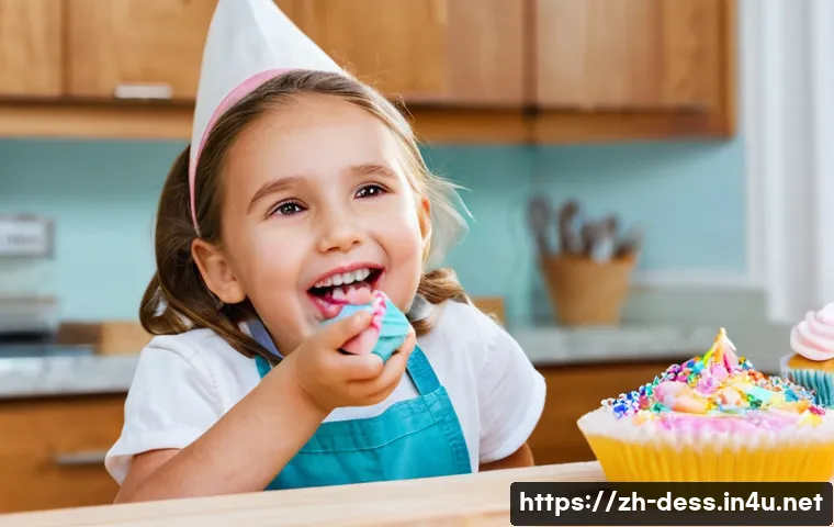 디저트 전문가의 성공적인 이벤트 운영 - **Prompt: Joyful Parent-Child Cupcake Decorating Workshop**
    A heartwarming and vibrant scene in ...